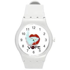 Vape Mouth Smoke  Plastic Sport Watch (medium) by OCDesignss