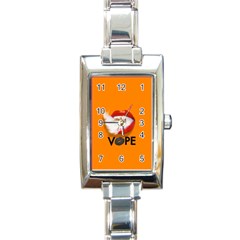 Lips Vape Smoke  Rectangular Italian Charm Watch by OCDesignss