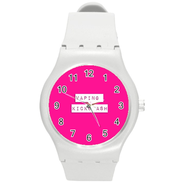 Vaping Kicks Ash Pink  Plastic Sport Watch (Medium)