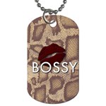 Bossy Snake Texture  Dog Tag (Two-sided)  Front