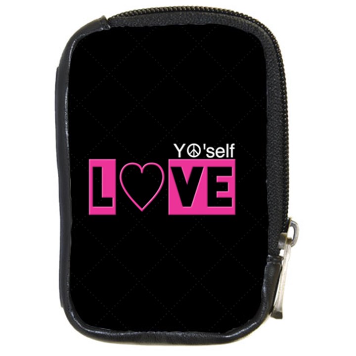 Love Yo self  Compact Camera Leather Case