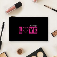 Love Yo self  Cosmetic Bag (medium) by OCDesignss