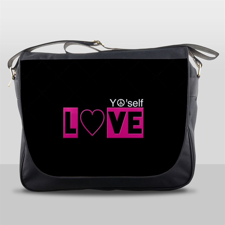 Love Yo self  Messenger Bag