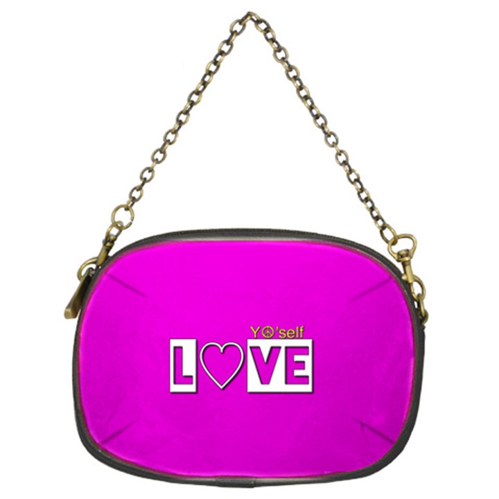 Love Yo self  Chain Purse (Two Sided) 