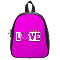 Love Yo self  School Bag (small) by OCDesignss