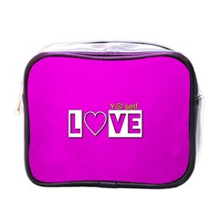 Love Yo self  Mini Travel Toiletry Bag (one Side) by OCDesignss