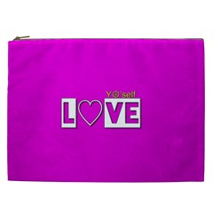 Love Yo self  Cosmetic Bag (xxl) by OCDesignss