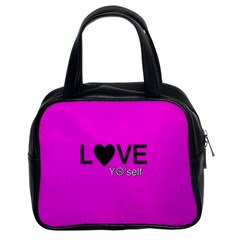 Love Yo self  Classic Handbag (two Sides) by OCDesignss