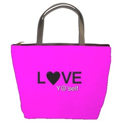 Love Yo self  Bucket Handbag by OCDesignss