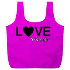 Love Yo self  Reusable Bag (xl) by OCDesignss