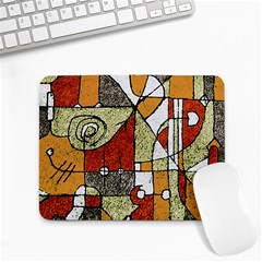 Multicolored Abstract Tribal Print Small Mouse Pad (rectangle) by dflcprints