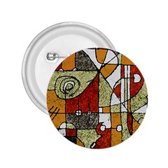 Multicolored Abstract Tribal Print 2 25  Button by dflcprints