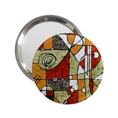 Multicolored Abstract Tribal Print Handbag Mirror (2 25 ) by dflcprints