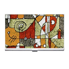 Multicolored Abstract Tribal Print Business Card Holder by dflcprints