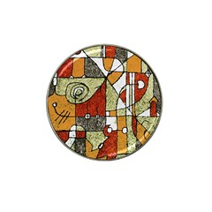 Multicolored Abstract Tribal Print Golf Ball Marker (for Hat Clip) by dflcprints