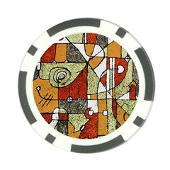 Multicolored Abstract Tribal Print Poker Chip (10 Pack) by dflcprints