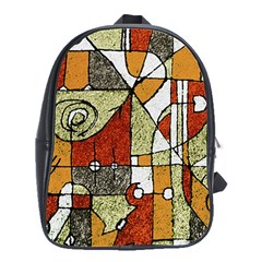 Multicolored Abstract Tribal Print School Bag (large) by dflcprints