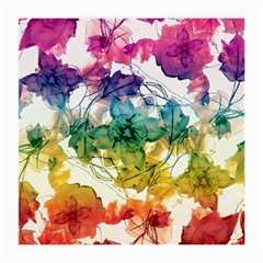 Multicolored Floral Swirls Decorative Design Glasses Cloth (medium, Two Sided) by dflcprints