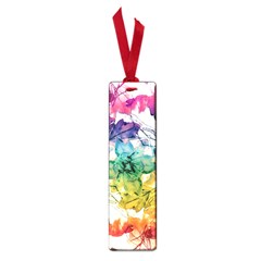 Multicolored Floral Swirls Decorative Design Small Bookmark by dflcprints