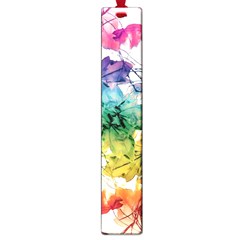 Multicolored Floral Swirls Decorative Design Large Bookmark by dflcprints