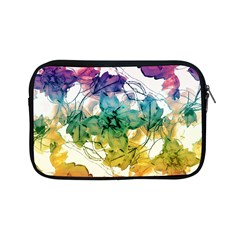 Multicolored Floral Swirls Decorative Design Apple Ipad Mini Zippered Sleeve by dflcprints