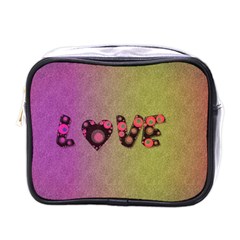 Love Abstract  Mini Travel Toiletry Bag (one Side) by OCDesignss