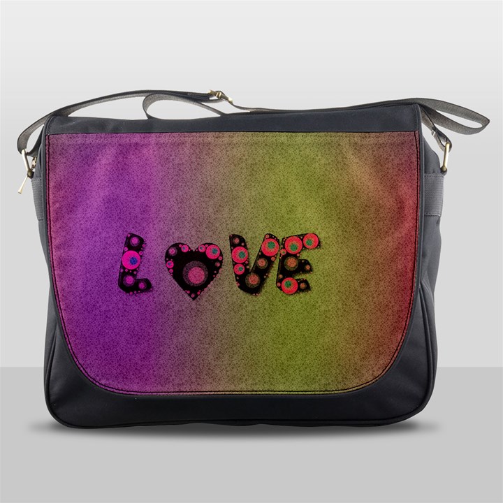 Love Abstract  Messenger Bag