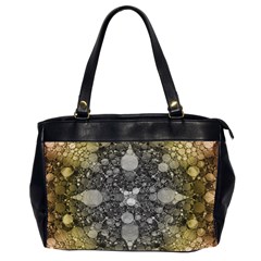 Abstract Earthtone  Oversize Office Handbag (two Sides) by OCDesignss