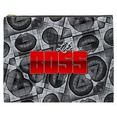 Like A Boss Sassy Lips  Cosmetic Bag (xxxl) by OCDesignss