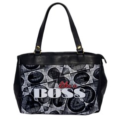 Like A Boss Blk&wht Oversize Office Handbag (one Side) by OCDesignss