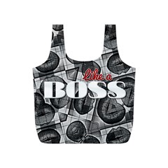 Like A Boss Blk&wht Reusable Bag (s) by OCDesignss