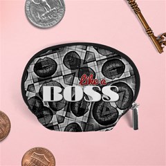 Like A Boss Blk&wht Accessory Pouch (small) by OCDesignss