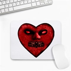 Evil Heart Shaped Dark Monster  Small Mouse Pad (rectangle) by dflcprints