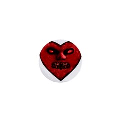 Evil Heart Shaped Dark Monster  1  Mini Button Magnet by dflcprints