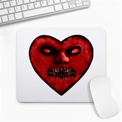 Evil Heart Shaped Dark Monster  Large Mouse Pad (rectangle) by dflcprints