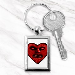 Evil Heart Shaped Dark Monster  Key Chain (rectangle) by dflcprints