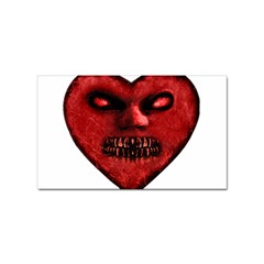 Evil Heart Shaped Dark Monster  Sticker (rectangle) by dflcprints