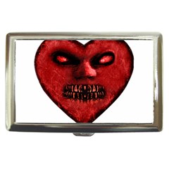 Evil Heart Shaped Dark Monster  Cigarette Money Case by dflcprints