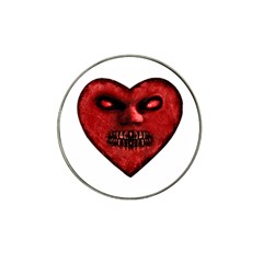 Evil Heart Shaped Dark Monster  Golf Ball Marker 10 Pack (for Hat Clip) by dflcprints