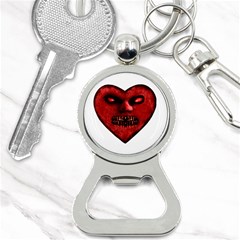 Evil Heart Shaped Dark Monster  Bottle Opener Key Chain by dflcprints