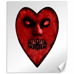 Evil Heart Shaped Dark Monster  Canvas 8  X 10  (unframed) by dflcprints