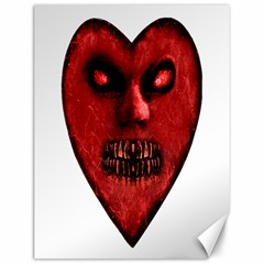 Evil Heart Shaped Dark Monster  Canvas 12  X 16  (unframed) by dflcprints