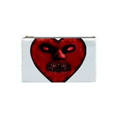 Evil Heart Shaped Dark Monster  Cosmetic Bag (small)