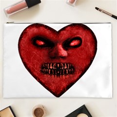 Evil Heart Shaped Dark Monster  Cosmetic Bag (xxl) by dflcprints