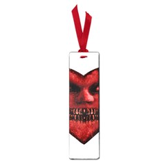 Evil Heart Shaped Dark Monster  Small Bookmark by dflcprints