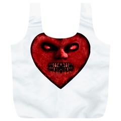 Evil Heart Shaped Dark Monster  Reusable Bag (xl) by dflcprints