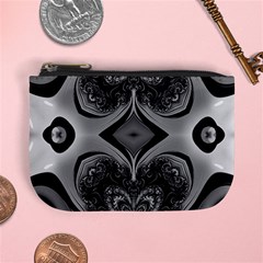 Crazy Black&white Fractal Coin Change Purse by OCDesignss