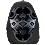 Crazy Black&white Fractal Backpack Bag Front