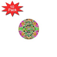 Florescent Abstract  1  Mini Button (10 Pack) by OCDesignss