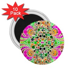 Florescent Abstract  2 25  Button Magnet (10 Pack) by OCDesignss